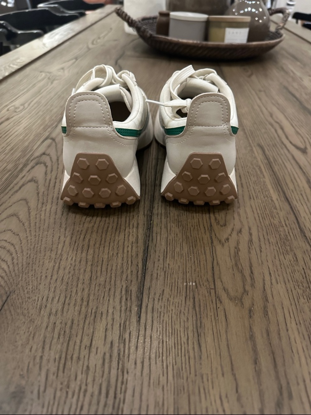 Dolce vita Cream & Green Platform Sneaker for Women - Casual Comfort - Picture 3 of 3